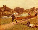 Joseph Ferdinand Gueldry Le Repos Des Canotiers painting